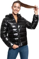 Kurtki damskie - Damska Kurtka Przejściowa Wrangler Short Puffer Black W4N1V0100-M - miniaturka - grafika 1