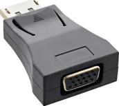 Złącza, przejściówki, adaptery - InLine® DisplayPort Converter, DisplayPort male to VGA female, FullHD/60Hz, black/gold - miniaturka - grafika 1
