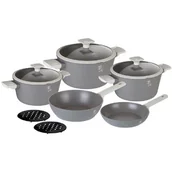 Zestawy garnków i patelni - Lumarko Zestaw Garnków Tytanowych Berlinger Haus Bh-7061 Aspen - miniaturka - grafika 1
