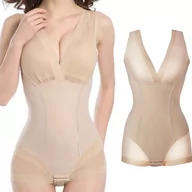 Body - Body wyszczuplające - Beżowy 4XL - miniaturka - grafika 1