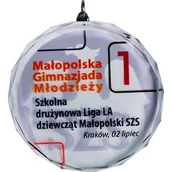Gadżety dla kibiców - Medal szklany z nadrukiem kolorowym LuxorJet i etui - miniaturka - grafika 1