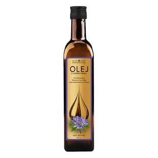 Goldfarmex Złote Oleje Olej z ogórecznika, tłoczony na zimno, nierafinowany, 250 ml - Olej spożywczy - miniaturka - grafika 1