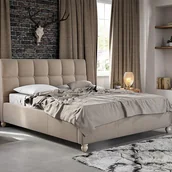 Łóżka - Łóżko ASTON COMFORTEO tapicerowane : Rozmiar - 140x200, Tkanina - Grupa I, Pojemnik  - Bez pojemnika, Wysokość wezgłowia - 106 cm - miniaturka - grafika 1