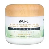 Balsamy i kremy do ciała - EJOVE - krem nawilżający do twarzy i ciała kobiety - Czyste ekologiczne masło shea - Aloe Vera - Olej migdałowy - Argan - Krem Antiestrias - Masło karitowe z witaminą E - miniaturka - grafika 1