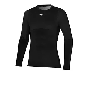 Mizuno Męski BT długi rękaw bieganie, czarny, L - Koszulki męskie - miniaturka - grafika 1