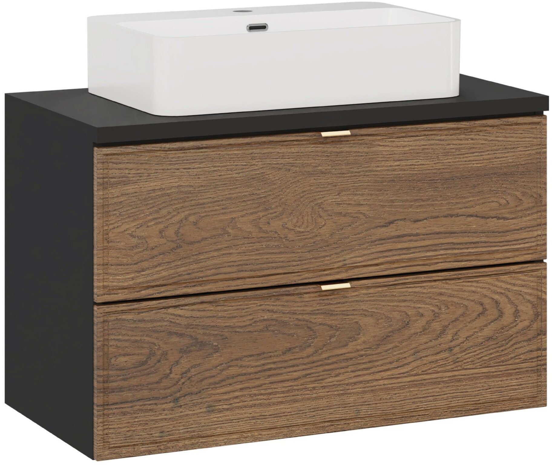 Zestaw meblowy 80cm z blatem i umywalką nablatową Trust