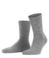 Skarpetki męskie - FALKE Uniseks Skarpety Walkie Light U SO Wełna Merynosa jednokolorowe 1 Para, Szary (Graphite Melange 3060), 39-41 - miniaturka - grafika 1