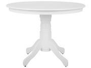 Stoły - Beliani Stół do jadalni biały 100 cm okrągły AKRON - miniaturka - grafika 1