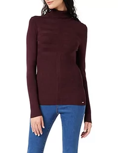 Morgan sweter z cienkim golfem mentos sweter damski, Lie z wina, XL - Swetry damskie - miniaturka - grafika 1