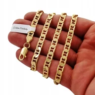 Łańcuszki - Złoty Męski Łańcuszek Gucci Pełny 585/825 55Cm 14K - miniaturka - grafika 1