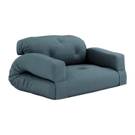 Sofy i kanapy - Sofa rozkładana z niebieskim obiciem Karup Design Hippo Petrol Blue - miniaturka - grafika 1