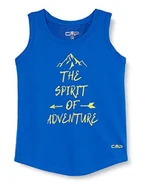 Koszulki i topy damskie - CMP F.lli Campagnolo chłopięcy oddychający tank top z ochroną przed słońcem UPF 40, Royal, 98 - miniaturka - grafika 1