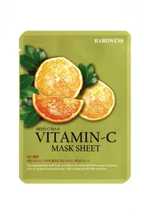 Baroness, Rozświetlająca maska w płachcie z witaminą C, 21 g - Maseczki do twarzy - miniaturka - grafika 1