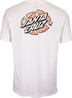 Koszulki męskie - t-shirt męski SANTA CRUZ WARP BROKEN DOT TEE White - grafika 1