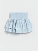 Spodnie i spodenki dla dziewczynek - Reserved - Spódnica z falbankami - jasnoniebieski - miniaturka - grafika 1