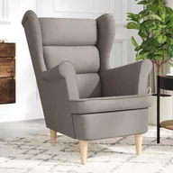 Fotele - Fotel, kolor taupe, 74x84x100 cm, obity tkaniną - miniaturka - grafika 1