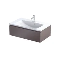 Szafki łazienkowe - Szafka łazienkowa pod umywalkę Oristo Brylant 80 cm brązowy mat OR36-SD1S-80-21R - miniaturka - grafika 1