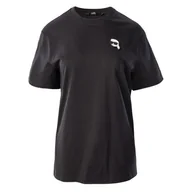 Koszulki i topy damskie - Damska Koszulka z krótkim rękawem KARL LAGERFELD IKONIK 2.0 OVERSIZED T-SHIRT 230W1721-999 – Czarny - miniaturka - grafika 1