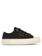 Buty dla dziewczynek - Tommy Hilfiger Trampki T3A9-33733-0890999 Czarny - miniaturka - grafika 1