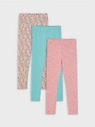 Spodnie i spodenki dla dziewczynek - Sinsay - Legginsy 3 pack - wielobarwny - miniaturka - grafika 1