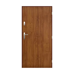 Drzwi zewnętrzne stalowe Dunkierka złoty dąb 90 prawe Pantor - Drzwi zewnętrzne - miniaturka - grafika 1