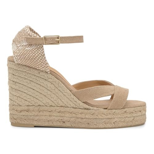 Castañer Damskie espadryle Karla 311, Pink Ante Wave Marsala 60-22 EU