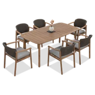 Meble ogrodowe - Zestaw jadalniany DOVER 6+1 Dining - Furrore - miniaturka - grafika 1