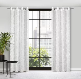 Zasłona 140 x 250 Dekoracyjna Przelotki Liren Bia - Zasłony - miniaturka - grafika 1