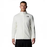 Bluzy męskie - THE NORTH FACE NF0A855XQLI1 Męska bluza 100 Glacier Full Zip - Bluza męska BIAŁA DUNE Rozmiar XL - miniaturka - grafika 1