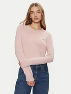 Swetry damskie - Tommy Hilfiger Sweter WW0WW44984 Różowy Regular Fit - miniaturka - grafika 1
