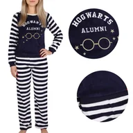 Piżamy damskie - HARRY POTTER Granatowa, damska piżama, polarowa z długim rękawem M - miniaturka - grafika 1