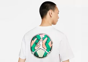 Nike Air Jordan Sport Dna Crew Tee White - Koszulki męskie - miniaturka - grafika 1