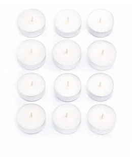Tealight Sojowy Podgrzewacz Świeczki Naturalne Bezzapachowe 12 sztuk - Świece - miniaturka - grafika 1