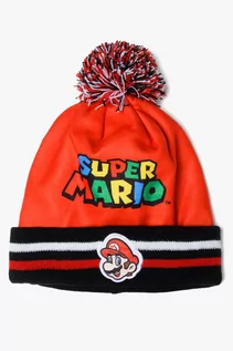 Szaliki i chustki dla dzieci - Czapka dziecięca Super Mario - czerwona 1X43BR - grafika 1