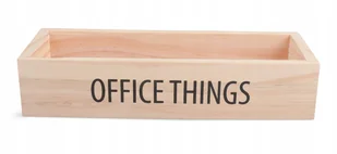 ORGANIZER biurowy drewniany OFFICE THINGS 25x8cm - Przyborniki na biurko - miniaturka - grafika 1