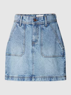 Spódnica jeansowa z nakładanymi kieszeniami model ‘REGINA’ - Spódnice - miniaturka - grafika 1