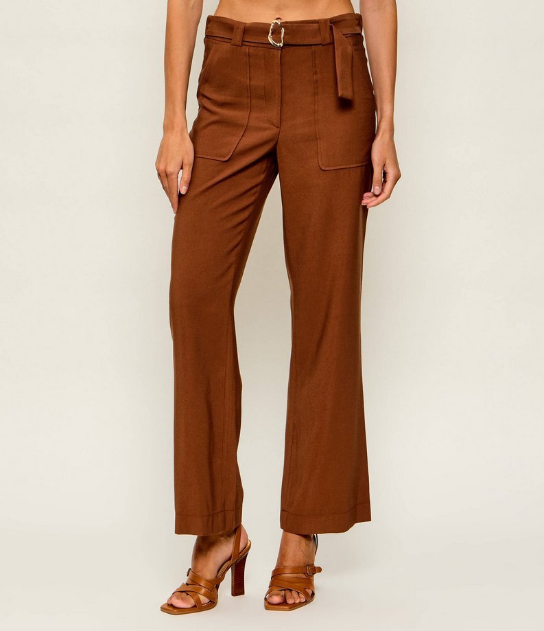 Spodnie unisex liu jo pantalone tabacco altro