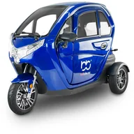 Skutery - Skuter elektryczny z dachem MICRO CAR BILI BIKE CITY GO -niebieski - miniaturka - grafika 1
