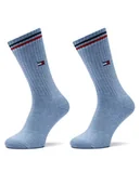 Skarpetki damskie - Tommy Hilfiger Zestaw 2 par wysokich skarpet damskich 701228176 Niebieski - miniaturka - grafika 1