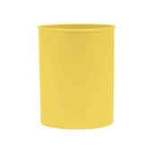 Przyborniki na biurko - Donau, Pojemnik na długopisy Life pastel 95x75mm okrągły, Żółty - miniaturka - grafika 1