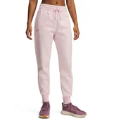 Spodnie sportowe damskie - Damskie dresy Under Armour Rival Fleece Jogger Prime Pink Light Heather S - miniaturka - grafika 1