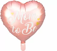 Baby shower i roczek - Balon foliowy Mom to Be na Baby Shower różowy - 35 cm - 1 szt. - miniaturka - grafika 1