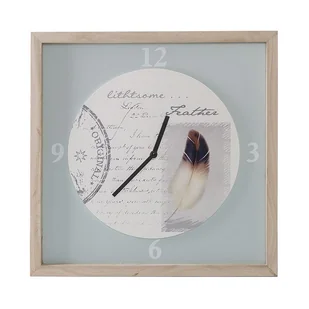 Zegar Dekoracyjny Ścienny Luke 40x3x40cm Szary - Zegary - miniaturka - grafika 1