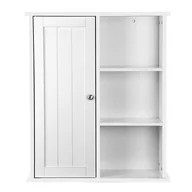 Szafki łazienkowe - Songmics Songmics WALLCABINET/WHITE/60X18X71CM WALLCAB/WH/71CM - miniaturka - grafika 1