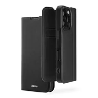 Etui i futerały do telefonów - Hama Etui na telefon komórkowy iPhone 16 Pro (etui na telefon komórkowy do postawienia, etui z przegródką na karty, dodatkowa ochrona wyświetlacza i aparatu, z magnesem, etui z klapką, miękkie, - miniaturka - grafika 1