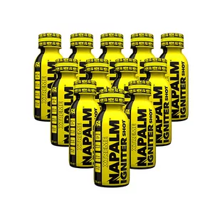 Zestaw FITNESS AUTHORITY Xtreme Napalm Igniter Shot - 12x120ml - Passion Fruit - Shoty i żele - Spalacze tłuszczu - miniaturka - grafika 1
