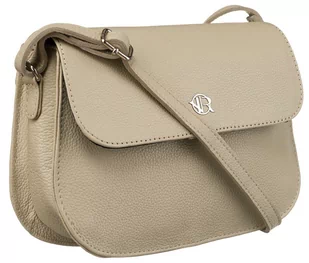 Torebka damska ze skóry naturalnej torebka na ramię listonoszka crossbody Rovicky, jasny beżowy - Torebki damskie - miniaturka - grafika 1
