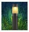 Lampy ogrodowe - Lampa ogrodowa solarna LED SŁUPEK 39cm BART satyna b.ciepla 3000K IP44 Polux (24) - miniaturka - grafika 1