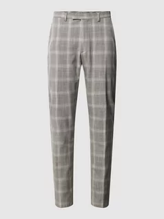 Spodnie męskie - Spodnie materiałowe w szkocką kratę - grafika 1