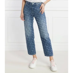Karl Lagerfeld Jeansy karl aop gf | Regular Fit - Spodnie damskie - miniaturka - grafika 1